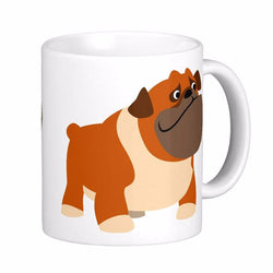 Big Nice Bulldog Cartoon Coffee Mug