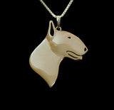 Smooth Bull Terrier Head Side View Necklace