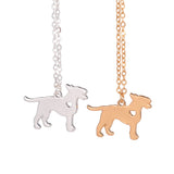 Heart Cut Out Full Bull Terrier Necklace
