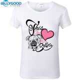 This Girl Heart Her Bulldog Women's T-Shirt
