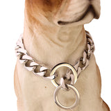 Cuban Chain Link Style 17mm Wide Dog Collar