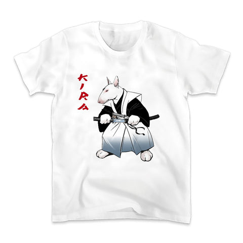 Samurai Bull Terrier Dog Men's T-Shirt
