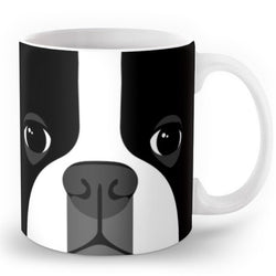 Boston Terrier Full Face Coffee Mug