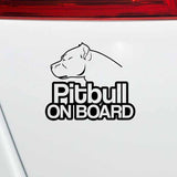Pitbull On Board Sticker (6.30" x 5.47")