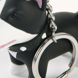 Cute 3D Bull Terrier Keychain