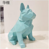 French Bulldog Nordic Abstract Resin Statue Figurine