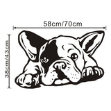 French Bulldog Laying Down Black Eye Patch Sticker
