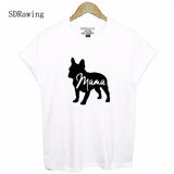 French Bulldog Mama Silhouette Women's T-Shirt