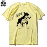 Black White Bull Terrier Dog Text Men's T-Shirt