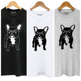 French Bulldog Outline Cute Happy Women's T-Shirt