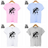 Bull Terrier Black White Dog Women's T-Shirt