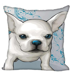 White French Bulldog Blue Nose Cartoon Pillowcase