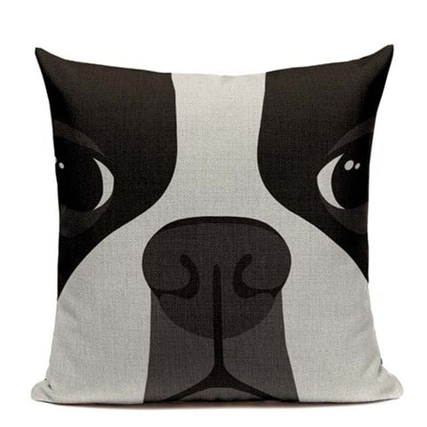 Full French Bulldog Face Eyes Nose Pillowcase