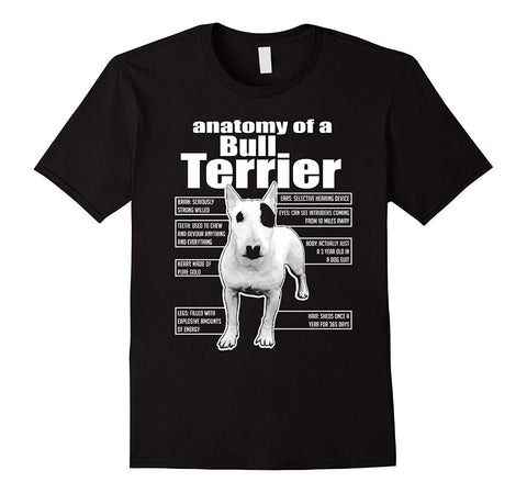 Anatomy Of A Bull Terrier Men's T-Shirts