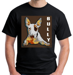 Bull Terrier Water Coloring Bully Men's T-Shirt