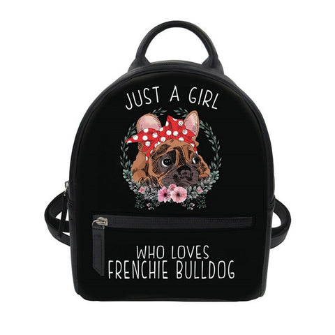 Just A Girl Who Loves French Bulldog Backpack